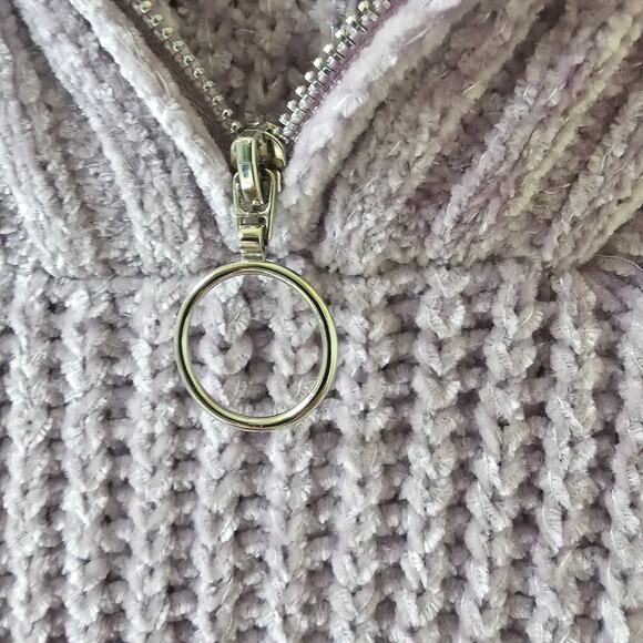 Btween Kids 5 Lilac Chenille Hoodie Sweater Metallic Knit NWT Holiday Cozy - Picture 5 of 10
